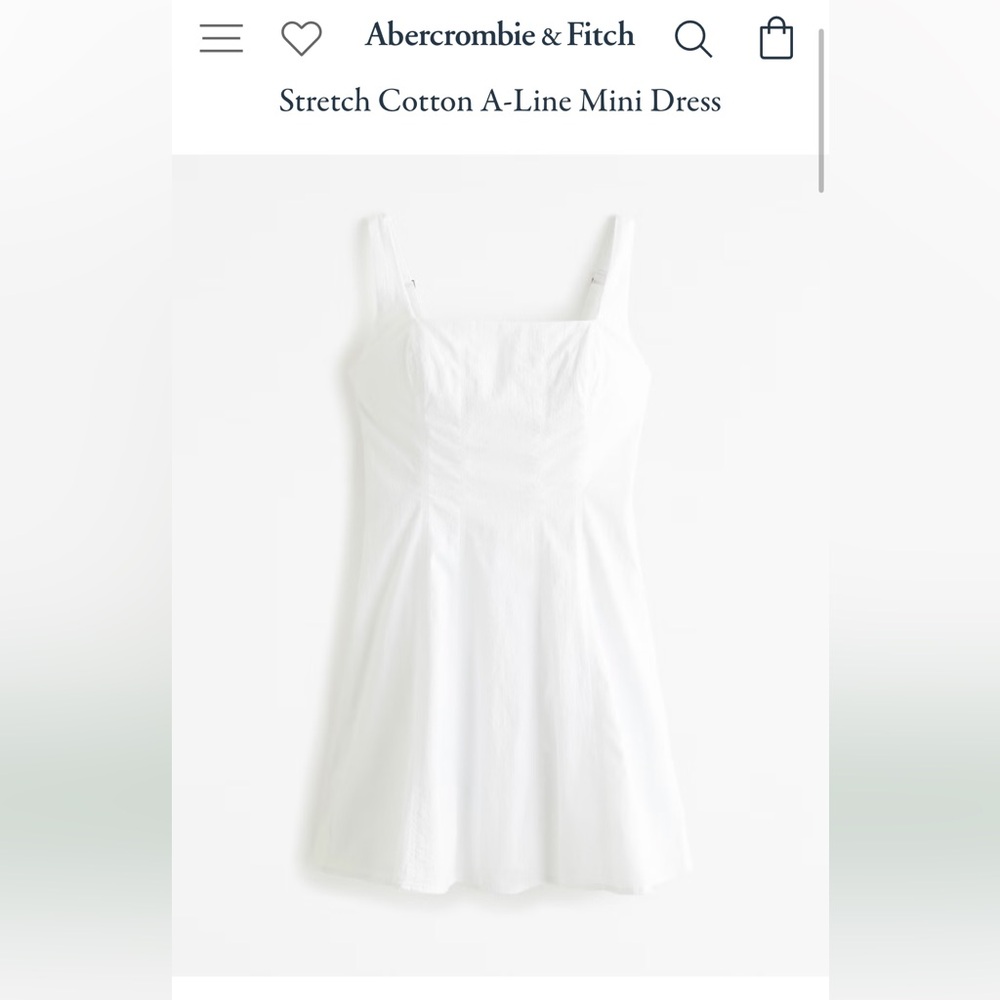 Abercrombie and Fitch Stretch Cotton A-Line Mini Dress